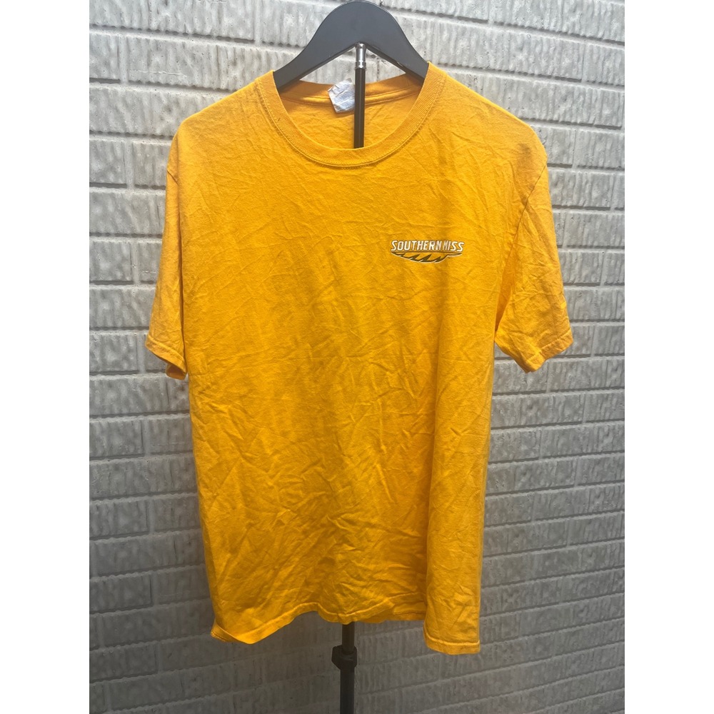 Port & Company Southern Miss Golden Eagles T-Shirt Gold Yellow Mens Medium USM